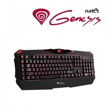 Tastatura Mecanica Iluminata Natec Genesis RX88 Gaming Cherry MX Black USB black NATEC_GNSISRX88