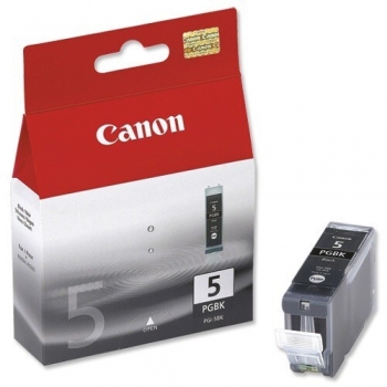 Pachet Cartus Cerneala Canon PGI-5BK Black 2 Bucati 1040 Pagini Canon Pixma IP3300, IP3500, IP4200, IP4300, IP4500, IP5200, IP5300, IX4000, IX5000 BS0628B025AA