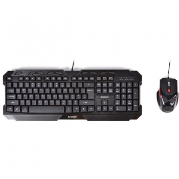 Kit Tastatura+Mouse Orico KMS26-BK Tastatura 9 taste multimedia Mouse laser 6 butoane 2000 dpi