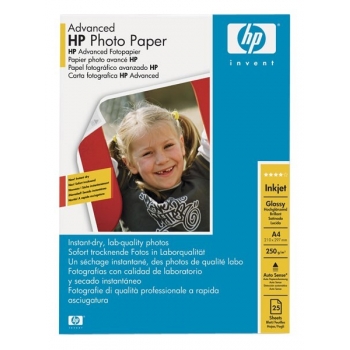 Hartie Foto HP Q5456A Advanced Glossy Photo Paper Dimensiune: A4 Numar coli: 25