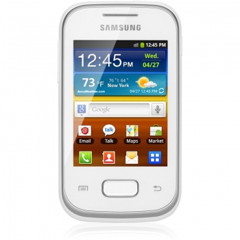 Telefon Mobil Samsung Galaxy Pocket S5301 White Cortex A9 850MHz 4GB Camera Foto 2MPx Android v4.0 SAMS5301WHT