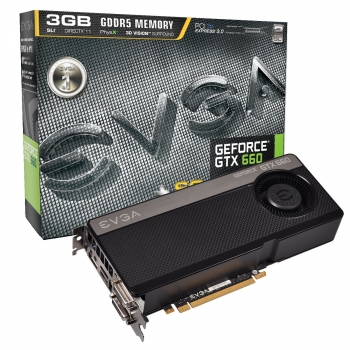 Placa Video EVGA nVidia GeForce GTX 660 Superclocked+ 3GB GDDR5 192bit PCI-E x16 3.0 HDMI 2x DVI DisplayPort 03G-P4-2666-KR