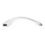 Adaptor Mini-DisplayPort (T) la HDMI (M), 10cm, alb, Gembird, A-MDPM-HDMIF-02-W