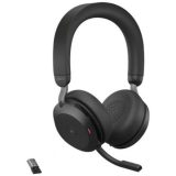 Casti Wireless Jabra Evolve2 75 MS Stereo, USB Type-C, Microfon, Stand Negru 27599-999-889