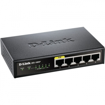 Switch PoE D-Link DES-1005P 5xRJ-45 10/100Mbps PoE