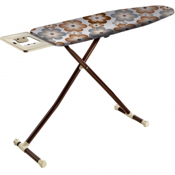 Wide, monolithic steam permeable iron table with size 42x125cm, Round tube legs Ã˜38 with thickness 0,90 mm