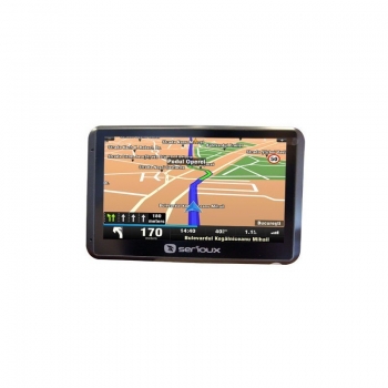 Navigator GPS Serioux UrbanPilot Q550T2 + Harta full europa Mireo Don t Panic + Actualizari pe viata a hartilor