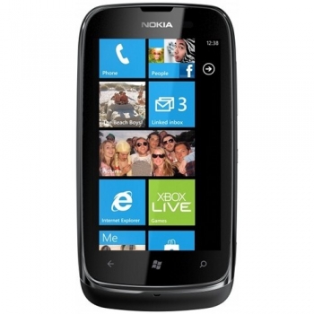 Telefon Mobil Nokia Lumia 610 Black 3G 3.7" 480 x 800 TFT Cortex A5 800Mhz memorie interna 8GB Windows Phone 7.5 Mango NOK610BLK