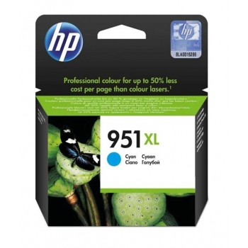 Cartus Cerneala HP Nr. 951XL Cyan 1500 Pagini for Officejet Pro 8100 N811A, Officejet Pro 8600 N911A CN046AE