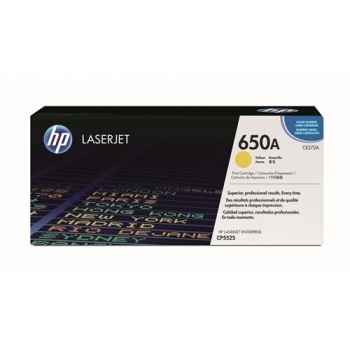 Cartus Toner HP Nr. 650A Yellow 15000 Pagini for Color LaserJet CP5525DN, CP5525N, CP5525XH CE272A