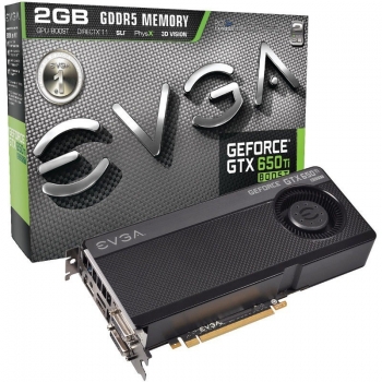 Placa Video EVGA nVidia GeForce GTX 650 Ti Boost 2GB GDDR5 192 biti PCI-Ex16 3.0 DVI 2 HDMI 1 Display port 1 Suport HDTV 02G-P4-3657-KR