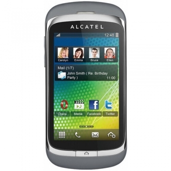 Telefon Mobil Alcatel One Touch 818D Steel Gray Dual SIM Camera Foto 2MPx ALC818DSG