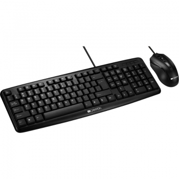 Kit tastatura + mouse Canyon CNE-CSET1-US Black