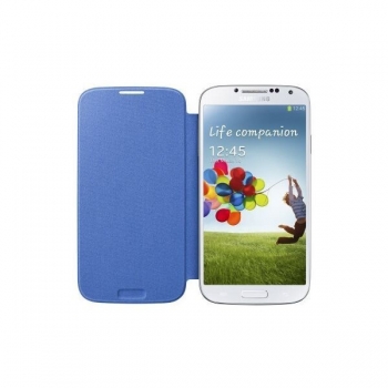 Husa Samsung Flip Cover pentru Galaxy S4 i9500, I9505 light Blue EF-FI950BCEGWW