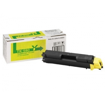 Cartus Toner Kyocera TK-580Y Yellow 2800 Pagini for Kyocera Mita FS-C5150DN