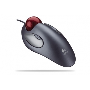 Mouse Logitech Trackman Marble Optic 4 Butoane USB & PS/2 Grey 910-000808