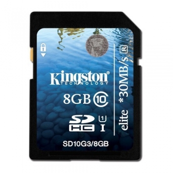 Card Memorie SDHC Kingston 8GB Clasa de viteza 10 SD10G3/8GB