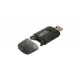 Card Reader LogiLink CR0007 extern SD SDHC MMC RSMMC DV-RSMMC MMC Mobile, Mini SD Micro SD Micro MMC T-Flash USB 2.0