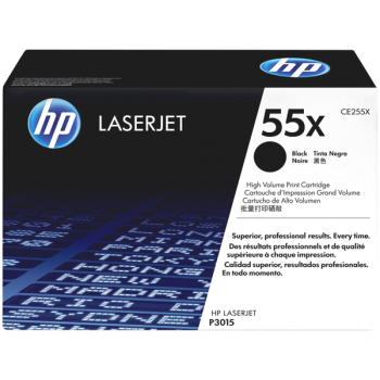 Cartus Toner HP Nr. 55X Black 12500 Pagini for LaserJet P3010, P3011, P3015, P3015D, P3015DN, P3015X CE255X