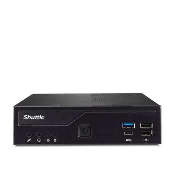Desktop PC Shuttle Barebone XPC slim DH610,fara procesor, LGA 1700, fara RAM, fara stocare, fara unitate optica, sursa 120 W, fara sistem de operare