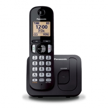TGC210FXB, telefon DECT, 1,6" LCD display cu iluminare, speaker, CLIP, agenda 50 numere, speed dial, keypad lock, montare pe perete, culoare negru