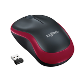 Mouse Wireless Logitech M185 Optic 3 Butoane 1000 DPI USB Red 910-002240