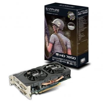 Placa Video Sapphire AMD Radeon HD 7850 Dual-X OC 2GB GDDR5 256bit PCI-E x16 3.0 HDMI 2x DVI DisplayPort 11200-14-20G