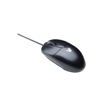 V7 Optical mouse with cable / Data transmission: cable / facilities: WebWheel, 3 keys / Resolution: 1000 dpi / PC interface: USB / c olor: black back / OEM packaging