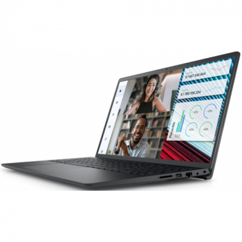 Laptop Dell Vostro 3520, Intel Core i5-1235U, 15.6inch, RAM 8GB, SSD 512GB, Intel Iris Xe Graphics, Windows 11 Pro, Carbon Black