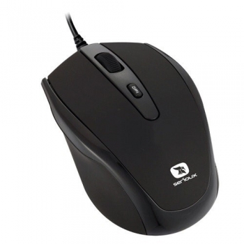 Mouse Serioux Pastel 3300 Optic 4 butoane 1600dpi USB negru PMO3300-BK