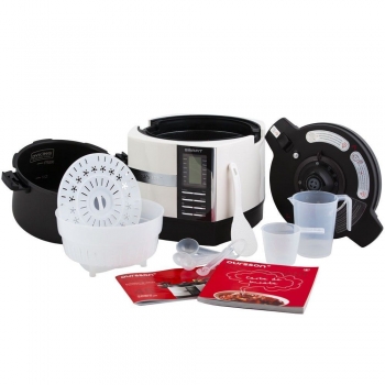 Multicooker cu presiune Oursson MP5015PSD/IV, capaciate 5L, putere: 1100W, 52 programe de gatit, display LCD, pornire intarziata, carcasa termo-izolanta, timer, functie mentinere cald, ivoar
