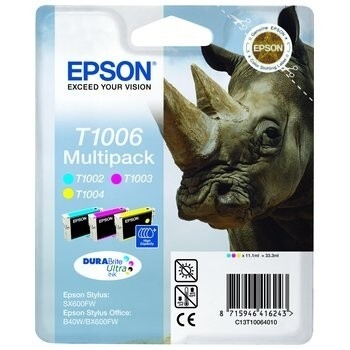 Multipack Cartuse Cerneala Epson T1006 CMY for Epson Stylus B1100, BX310FN, B40W, BX600FW, BX610FW, SX600FW, SX610FW, SX510, SX515W C13T10064010