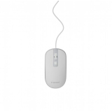 Mouse Gembird, PC sau NB, cu fir, USB, optic, 1200 dpi, butoane/scroll 4/1, cablu 1.35m, alb-argintiu MUS-4B-06-WS