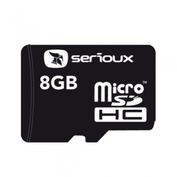 Card Memorie MicroSDHC Serioux 8GB Clasa 10 + Adaptor SD SFTF08AC10