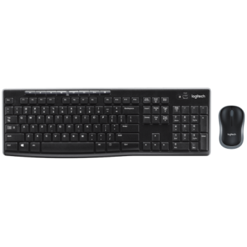 Kit Wireless Tastatura+Mouse Logitech MK270 Multimedia USB Black 920-004508