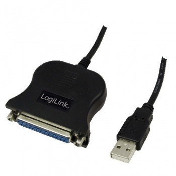 Adaptor USB - Paralel Logilink USB tata la PARALEL mama 1.5 m UA0054A