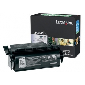 Cartus Toner Lexmark 12A5840 Black Return Program 10000 pagini for Optra T610, T612, T614, T616