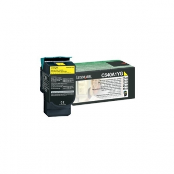 Cartus Toner Lexmark C540A1YG Yellow Return Program 1000 pagini for C540N, C543DN, X543DN, C544DN, C544DTN, C544DW, C544N, X544DN, X544DTN, X544DW, X544N, X548DE, X548DTE