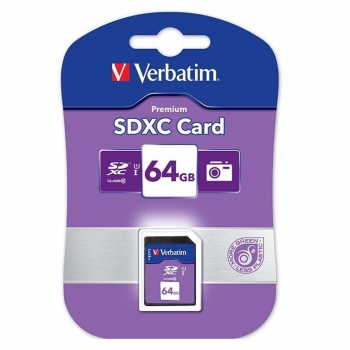 Card Memorie SDXC Verbatim 64GB Clasa 10 UHS-I 44024