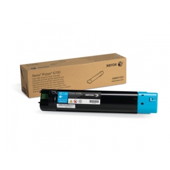 Cartus Toner Xerox 106R01523 Cyan High Capacity 12000 Pagini for Phaser 6700DN, 6700N