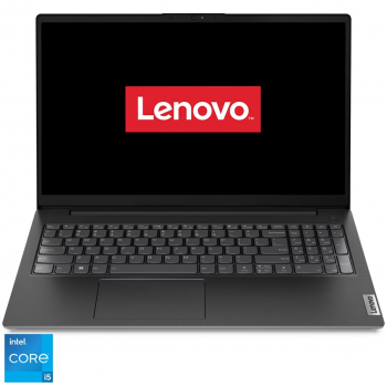 Laptop Lenovo V15 G4 IAH cu procesor Intel® Core™ i5-12500H pana la 4.5 GHz, 15.6", Full HD, IPS, 8GB, 512GB SSD, Intel UHD Graphics, No OS, Business Black