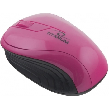 TITANUM Wireless Optical Mouse 3D TM115P NEON | 2.4 GHz | 1000 DPI | Roz TM115P - 5901299904824