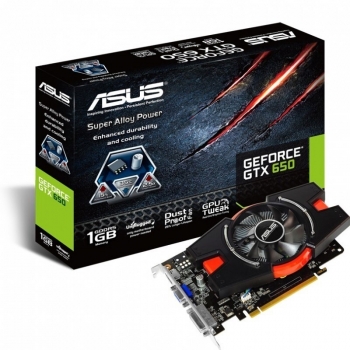 Placa Video Asus nVidia GeForce GTX 650 1GB GDDR5 128bit PCI-E x16 3.0 HDMI DVI VGA GTX650-E-1GD5