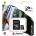 Card de memorie MicroSD Kingston Canvas Select Plus, 128GB, 100MB/s, cu adaptor, SDCS2/128GB