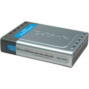 Switch D-Link DES-1005D 5xRJ-45 10/100Mbps