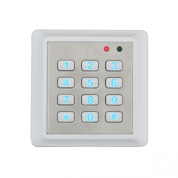 Controler cu cititor de proximitate RFID YK-668 cu tastatura pentru exterior Cartele: 125KHz (EM4100 sau compatibil) Alimentare: 12Vcc/100mA Capacitate: 2000 de cartele si 1 cod