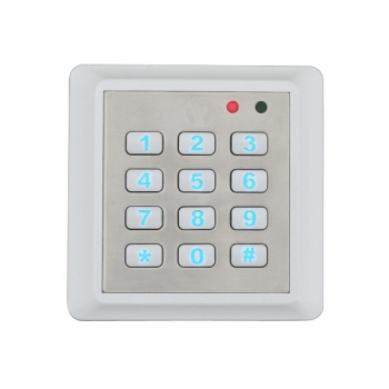 Controler cu cititor de proximitate RFID YK-668 cu tastatura pentru exterior Cartele: 125KHz (EM4100 sau compatibil) Alimentare: 12Vcc/100mA Capacitate: 2000 de cartele si 1 cod