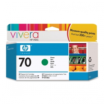 Cartus Cerneala HP Nr. 70 Green Vivera Ink 130 ml for HP Designjet Z2100 24', Designjet Z2100 44' Q6677A, Designjet Z2100 44' Q6677C, Designjet Z3200 24' C9457A