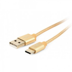 Cablu de date Gembird, USB - USB-C, 1.8m, Gold CCB-MUSB2B-AMCM-6-G