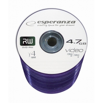 DVD+RW ESPERANZA [ spindle 100 | 4.7GB | 4x ] 1021 - 5905784761442